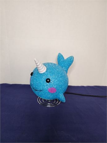 Sparkle Narwhal Whale Shaped Lamp