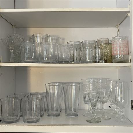 Kitchen Cupboard Buyout - Drinking Glasses Galore