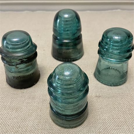 Hemingray Insulators 1892 1893 No 12 No 16 and No 21