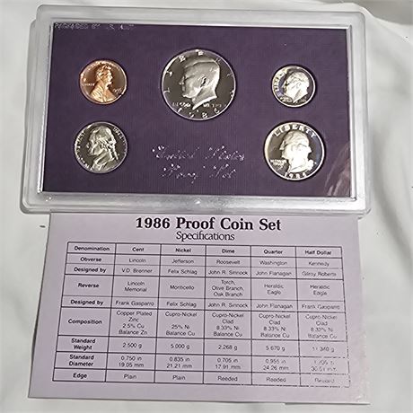 1986 United States Proof Set
