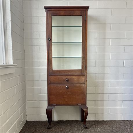Antique W. D. Allison Doctor's Cabinet or Display Case