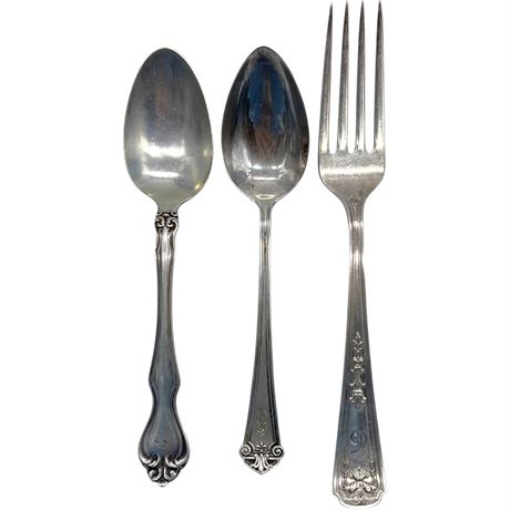 925 Sterling Silver Spoons & Fork