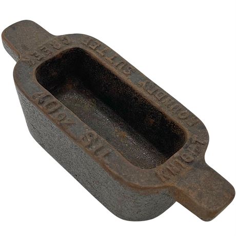 Antique 40oz Silver Ingot Mold