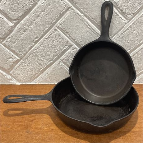 Pair of Cast Iron Skillets