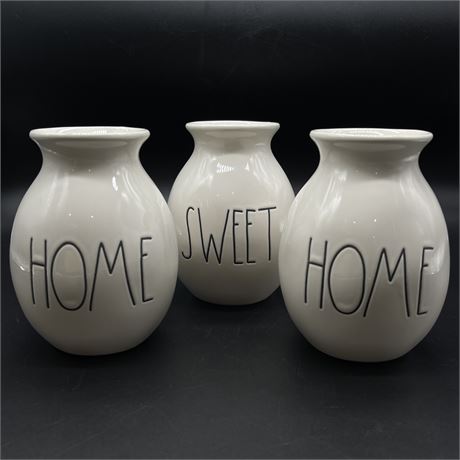 Rae Dunn Home Sweet Home Vases (Set of 3)