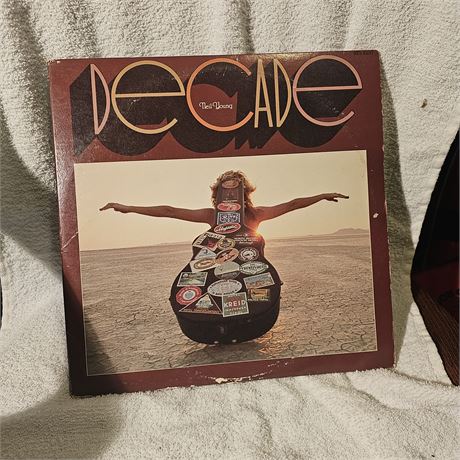 Album cover of Neil Young's Decade, a compilation album