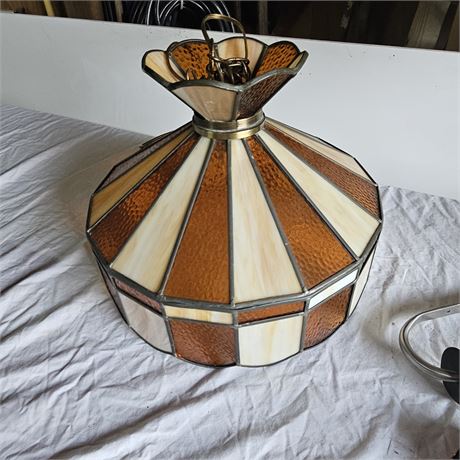 Tiffany Style Large Stained Glass Hanging Pendant Lamp Chandelier Ceiling Light