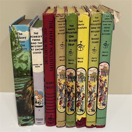 Jerry West Happy Hollister Books w/ The Bobbsey Twins Books