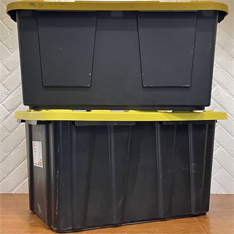 Two 27 Gallon Professional Grade Totes