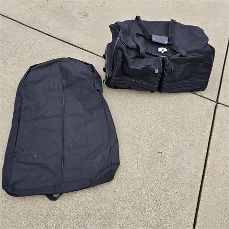 Large Rolling Duffel Bag & Garment Bag
