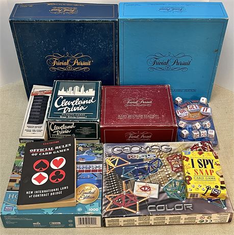 Family Games, Puzzle & Card Rules Book