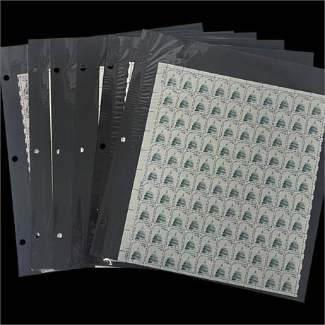 12 Full Sheets of Collectible Stamps