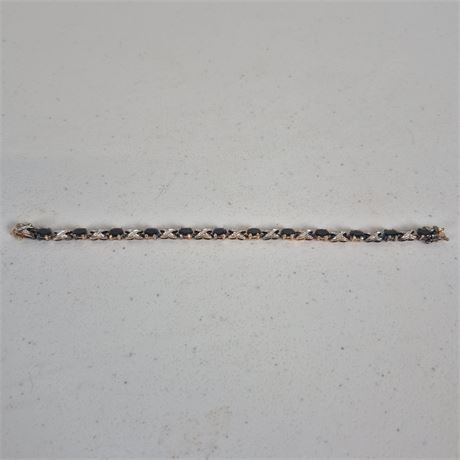 Sterling X Link Tennis Bracelet