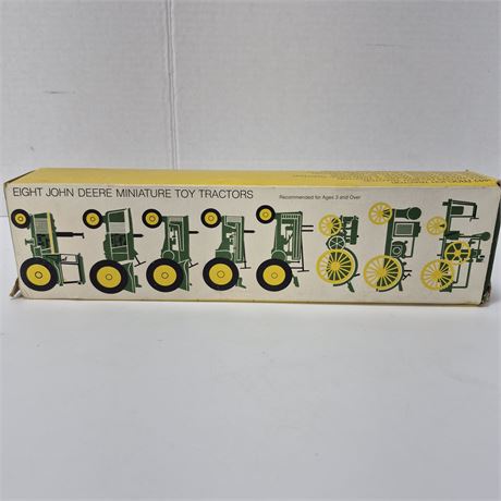 NIB 8 John Deere Miniature Toy Tractors