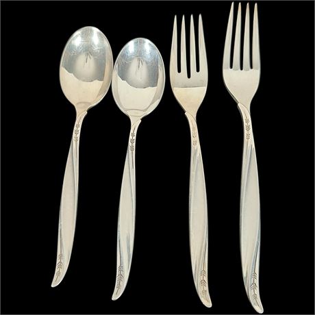 4pc Set - Sterling Silver International Silver Co. “Pine Spray” Flatware