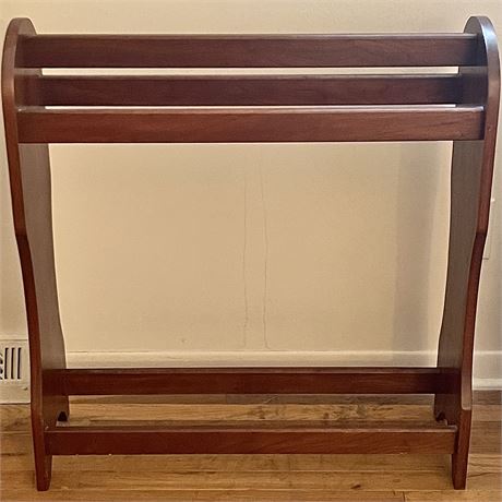 Wood Blanket Rack