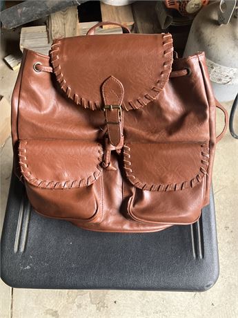 Brown bag backpack