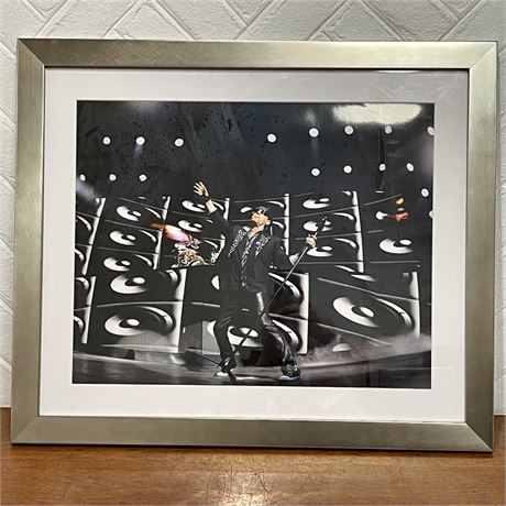 Scorpions Klaus Meine Framed Concert Photograph