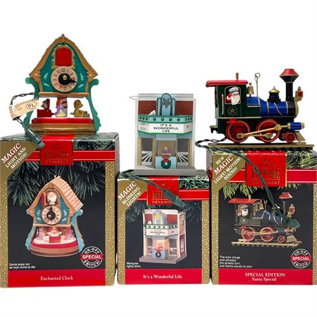 (3) Vtg Hallmark Keepsake Ornaments