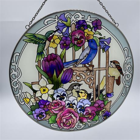 Joan Baker Designs "Morning Song" Art Panel Sun Catcher