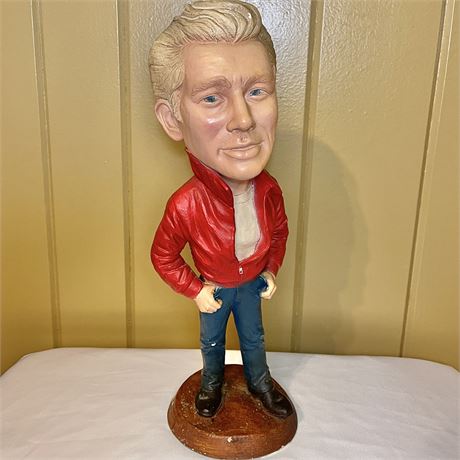 Vtg James Dean Chalkware 18" Statue