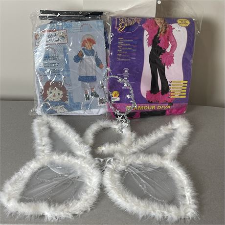 Kids Halloween Costumes and Angel Wings