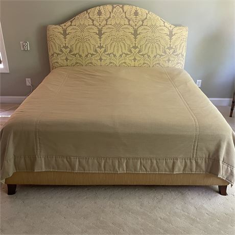 Upholstered King Size Bed Frame (mattress not included)