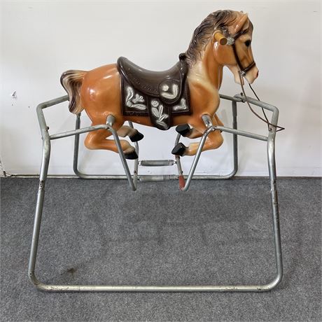 Blazing Auctions - Vintage 1960's Blazon Spring Rocking Horse