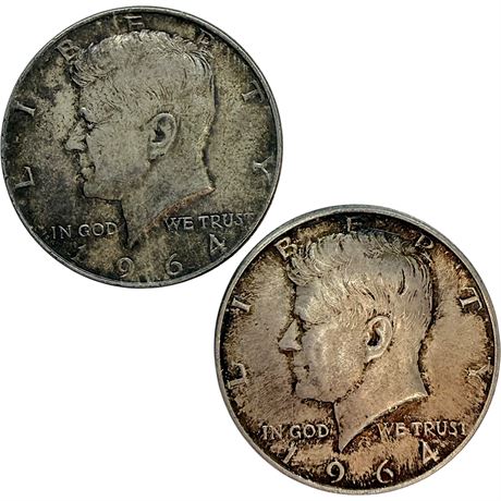 1964 Kennedy Silver Half Dollar Coins