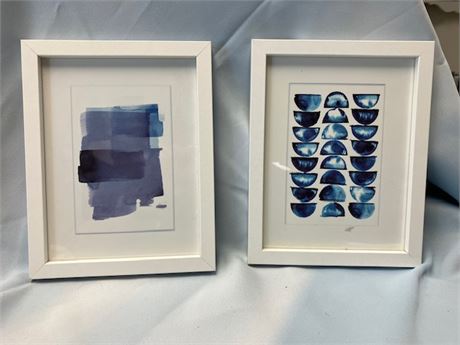 Set of 2 Pictures w/Blue Prints