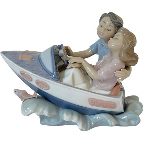 Lladro "Riding the Waves" Porcelain Figurine