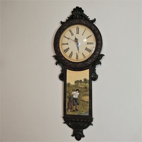 Golf Decor Tavern Clock