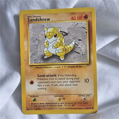 Sandshrew Pokémon card