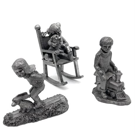 Bundle of Micheal Ricker Pewter Figures