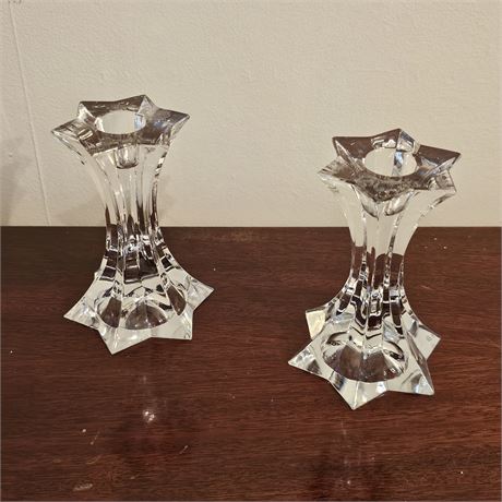 Star Shaped Crystal Candle Holder