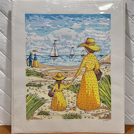 Van Peterson Signed & Numbered 91/300 "Beach View" Art Print
