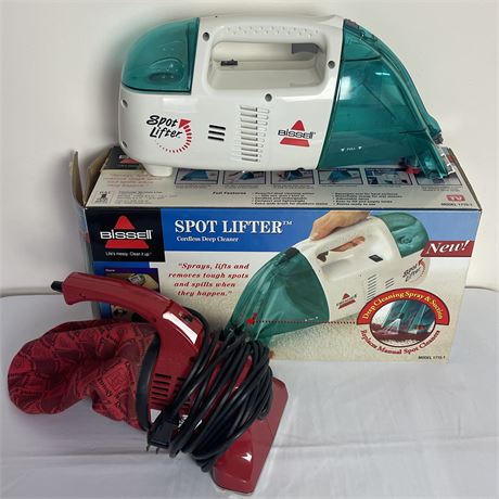 Bissell Spot Lifter Cordless Deep Cleaner with Dirt Devil Corded Hand Vac