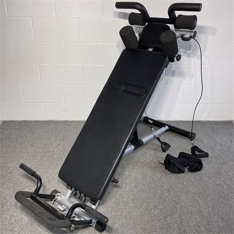 BodyFormer Adjustable Ab Workout Bench with Attachments