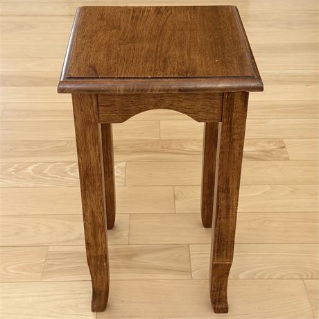 Small Wood Side Table / Plant Stand