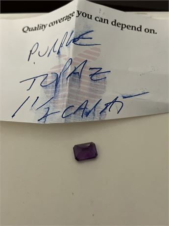 PURPLE TOPAZ" "1.5 CARATS"