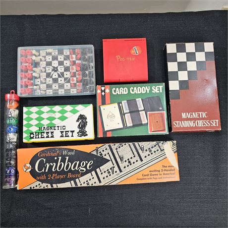Collection of Vintage Travel Games