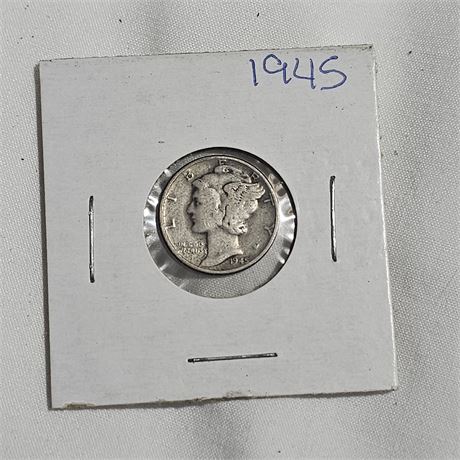 1945 Mercury Dime Silver