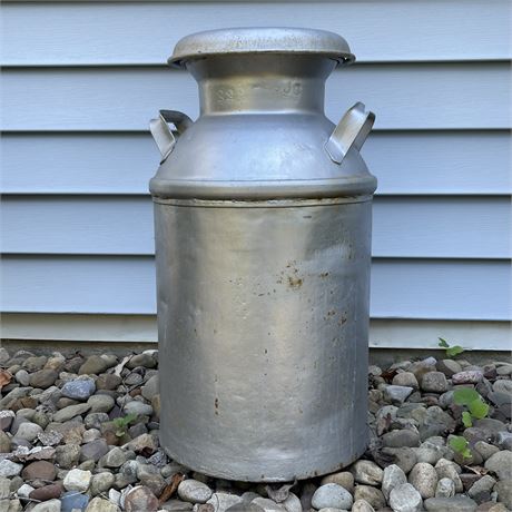 Vintage Buhl Steel Milk Can