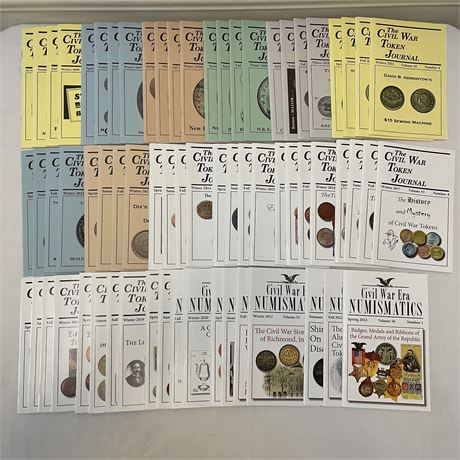 2006-2022 Journal of the Civil War Token Society Volumes 40-56