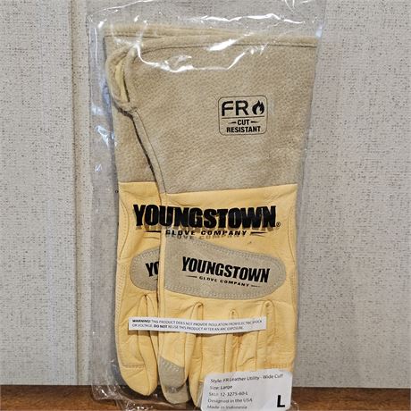 Youngstown Fire & Cut Resistant Leather Utility Gloves