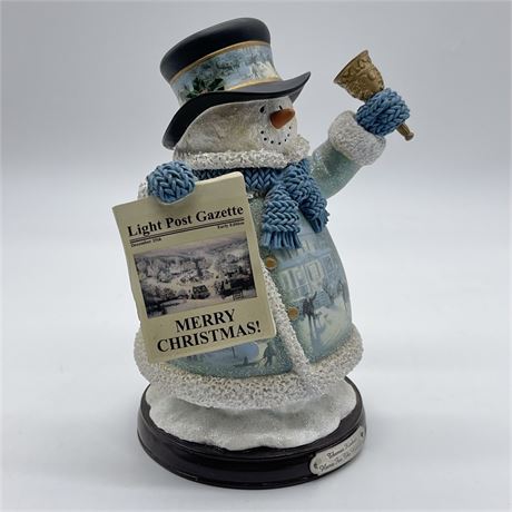 Thomas Kinkade "Winter Wonderland" Snowman Figurine