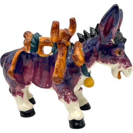 1953 Mexican Pottery Donkey Figurine