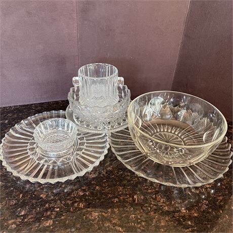 Glass/Crystal Kitchen Serving Platters, Bowls and More