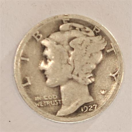 1927 Mercury Dime Silver