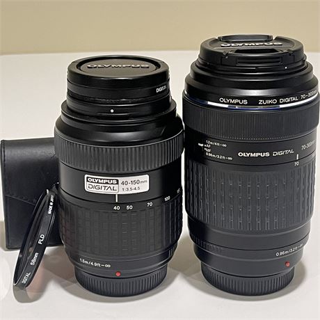 Olympus Digital 40-150mm f/3.5-4.5 & 70-300mm f/4-5.6 Telephoto Zoom Lenses